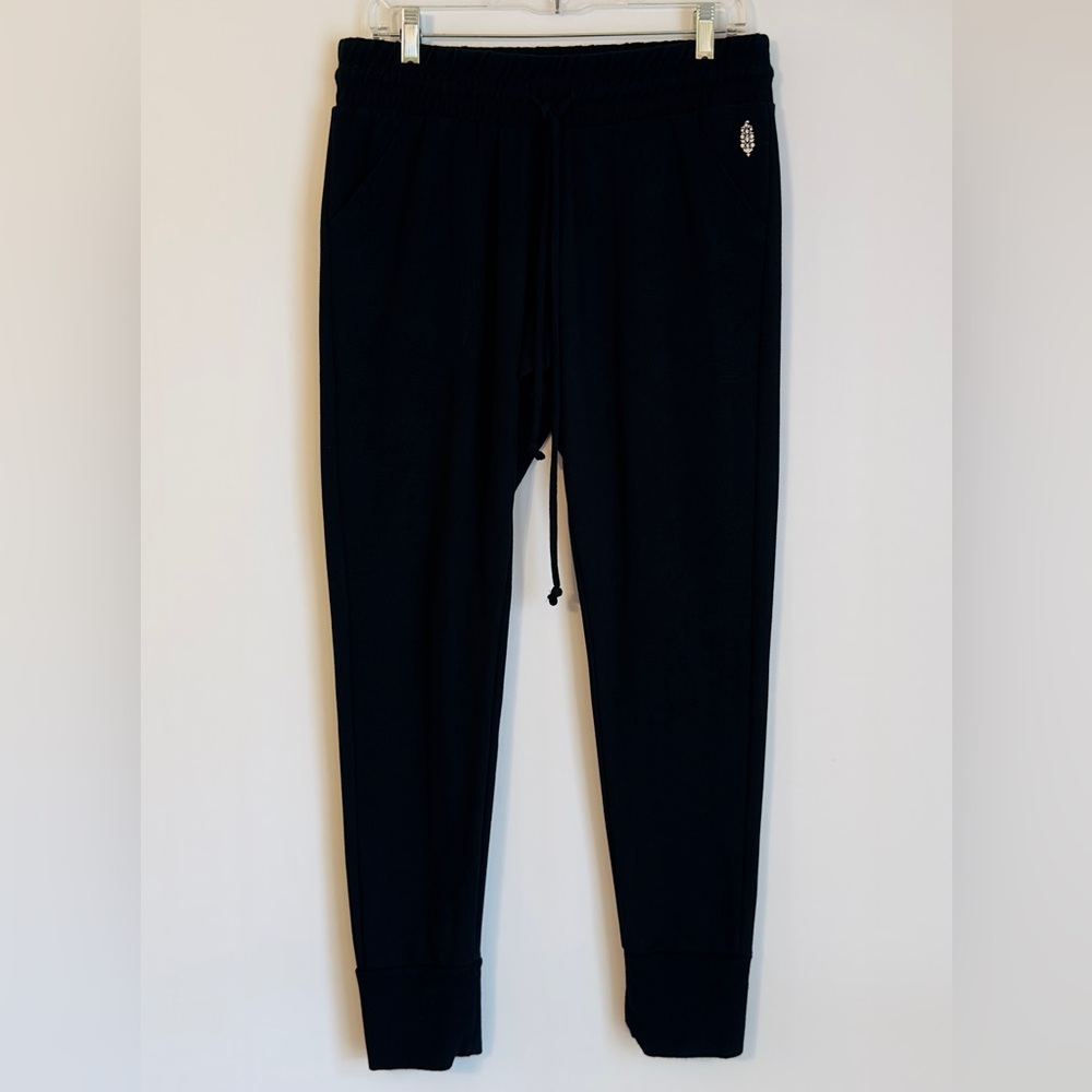 Women’s Free People FP Black Sunny‎ Skinny Sweatpants Pants Medium Track Joggers